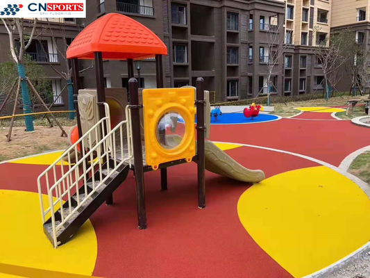 Non Fading EPDM Seamless Flooring Kids EPDM Rubber Playground Surface