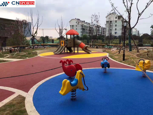 Non Fading EPDM Seamless Flooring Kids EPDM Rubber Playground Surface