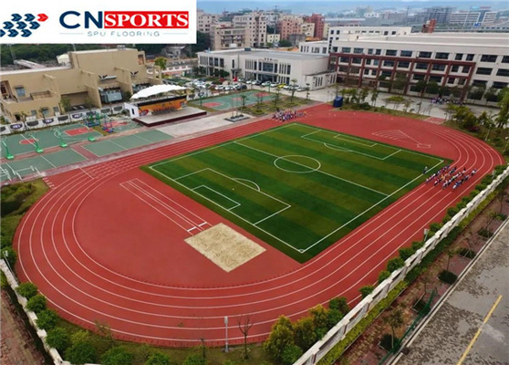 13mm IAAF Synthetic Rubber Running Track Spaycoating Tartan Sandwich Type