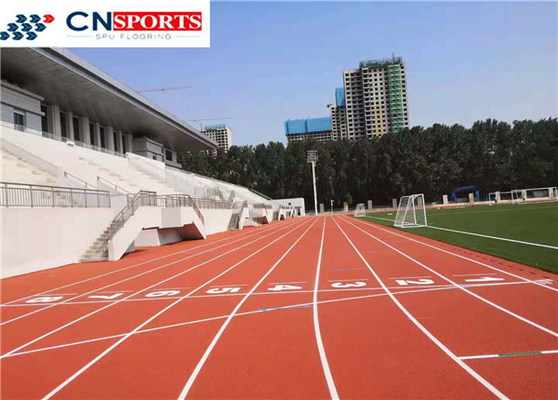 13mm IAAF Synthetic Rubber Running Track Spaycoating Tartan Sandwich Type