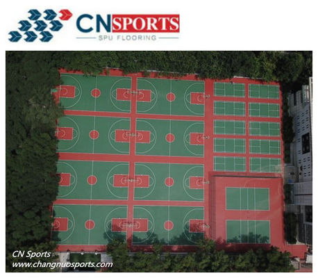 High Rebound Polyurea Basketball Court Flooring Waterproof Anti Slide