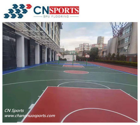 High Rebound Polyurea Basketball Court Flooring Waterproof Anti Slide