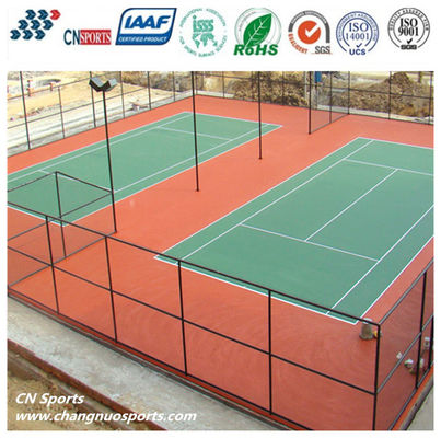 No Bubble and No Peeling and No Discoloration CN-S02 Silicon PU Flooring and High Rebound