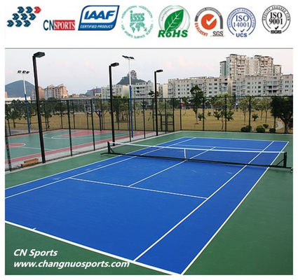 No Bubble and No Peeling and No Discoloration CN-S02 Silicon PU Flooring and High Rebound