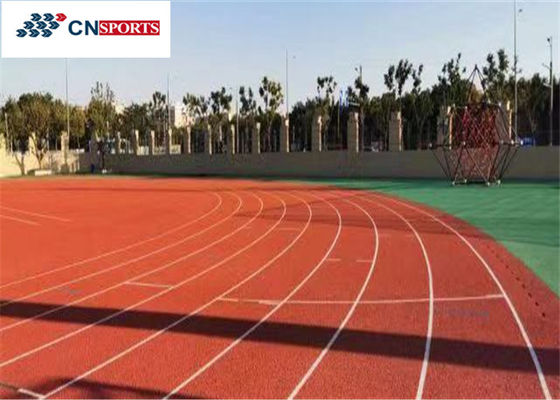 Eco Friendly Synthetic Sports Flooring 1.12Mpa Public Running Track
