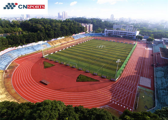 Stadium Synthetic PU Running Track 0.4Mpa Wear Resistance With IAAF Certificate