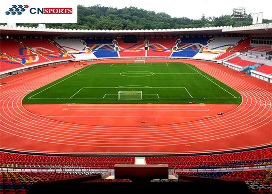 Stadium Synthetic PU Running Track 0.4Mpa Wear Resistance With IAAF Certificate
