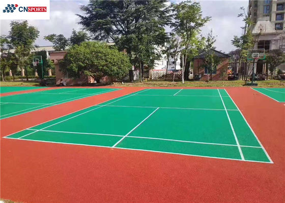 Antislip Outdoor Athletic Flooring Silicone Polyurethane Soundproof