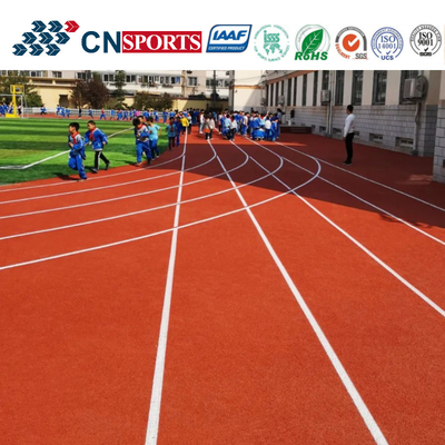 Outdoor Anti UV Full PU Type Rubber Running Track Easy Cleaning And Maintenance