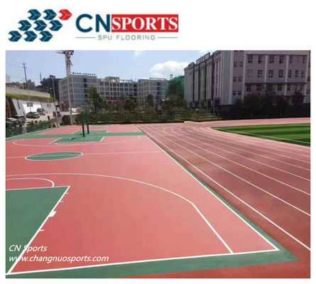 No Toxicity and No Smell and Convenient to Construction SPU Basketball Sports Flooring