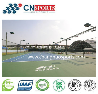 No Bubble and No Peeling and No Discoloration CN-S02 Silicon PU Flooring and High Rebound