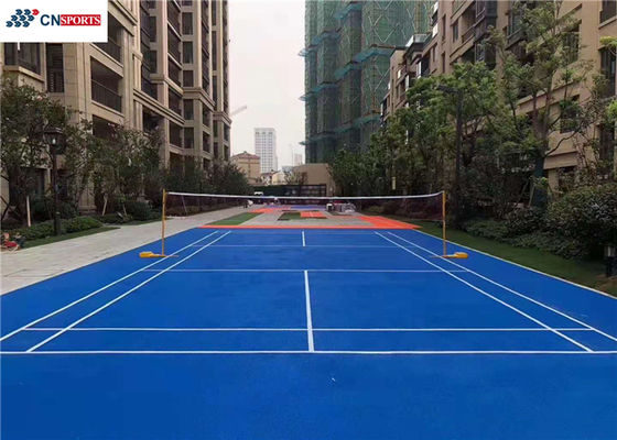 Antislip Outdoor Athletic Flooring Silicone Polyurethane Soundproof